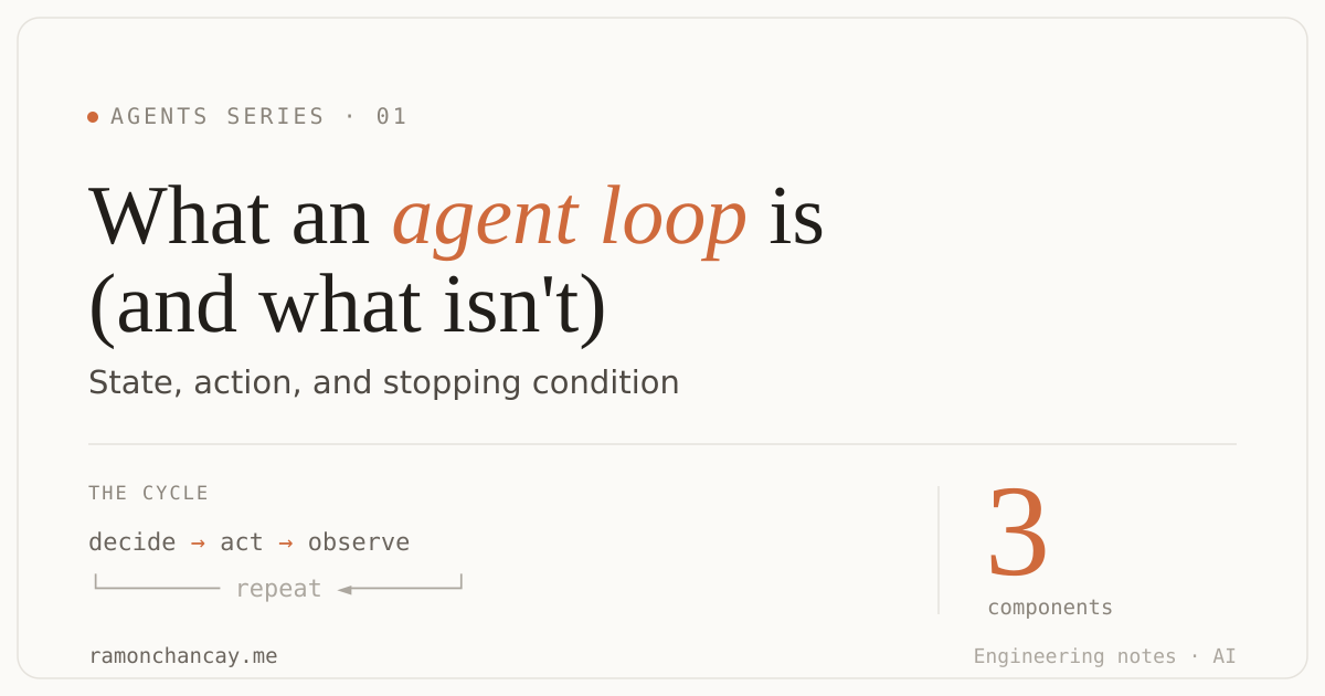 What an agent loop is (and isn't)
